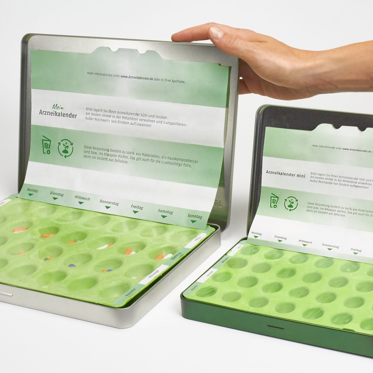 plastikfreie Wochenblister Arzneikalender